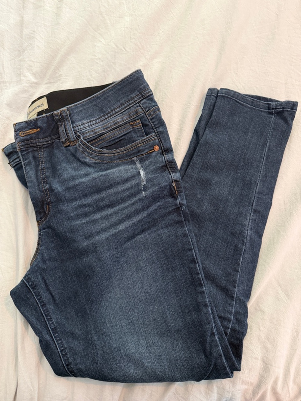 Democracy Women's Skinny Jeans - Dark Blue